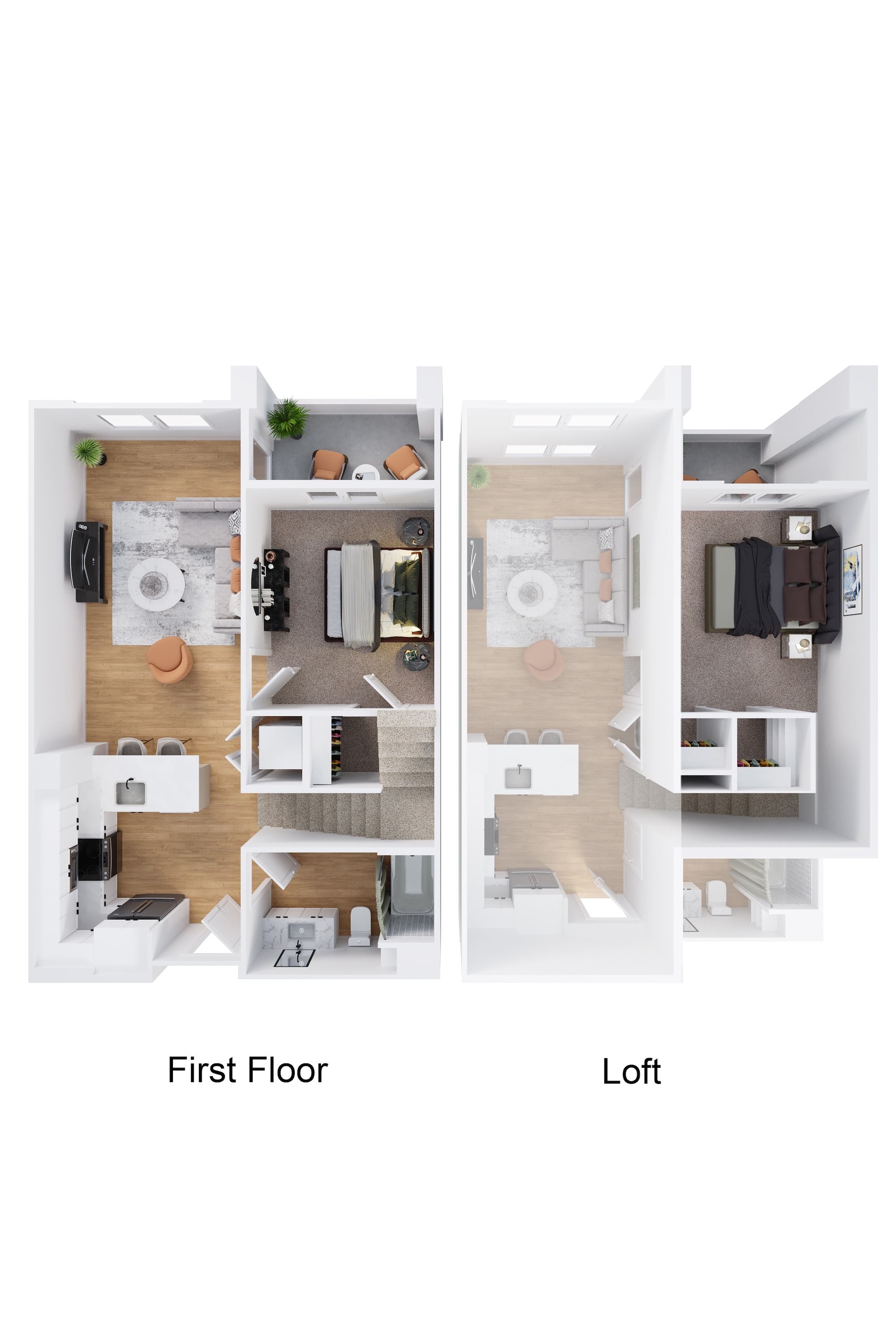 Floor plan layout diagram for A2 Loft